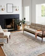 Loloi Chris Loves Julia Jules Collection JUL-07 Natural/Ocean 2'-3'' x 3'-9'', .13" Pile Height, Accent Rug
