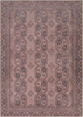 Kuden 10x14 Large Area Rug, Machine Washable Area Rug with Non-Slip Backing, Vintage Style, Soft, Easy Clean, Low Pile Rug for Living Room, Bedroom, Dining Room