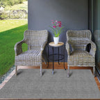 Ottomanson 2'7" x 5' Mud Mat Area Rug Scraper Carpet - Non-Slip, Dirt Trapping for Indoor & Outdoor Use - Ideal for Entryway, Garage, Kitchen, Patio & High-Traffic Areas, Gray
