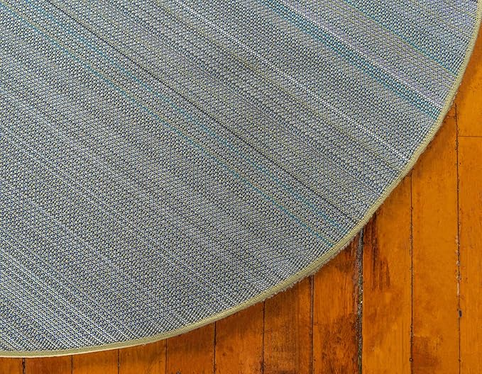 Unique Loom Solo Collection Area Rug - Calabasas (6' 1" Round, Light Green)
