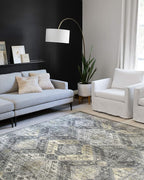 Loloi II Skye Collection SKY-09 Graphite/Silver 2'-6" x 10'-0" Runner Rug