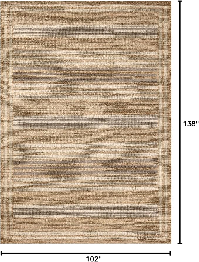 Loloi Chris Loves Julia Judy Collection JUD-03 Natural/Dove 8'-6" x 11'-6" Area Rug