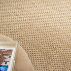 Nourison Home Courtyard Jute 9' x 12' Area Rug - Easy Clean, Non Shedding, Bed Room, Living Room, Dining Room, Kitchen (9' x 12')