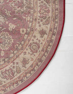 Unique Loom Sialk Hill Collection Area Rug - Washington (7' 11" x 10' Oval Burgundy/Cream)