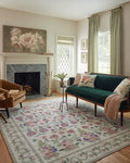 Loloi Rifle Paper Co. Rosa Collection RSA-01 Ivory 3'-9" x 5'-6" Accent Rug