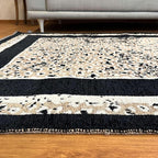 Alfa Rich 3x5 Leopard Beige Black Washable Area Rugs for Living Room Bedroom Reversible Rug Runner