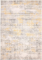 Rugshop Geometric Boho Perfect for high Traffic Areas of Your Living Room,Bedroom,Home Office,Kitchen Area Rug 7'10" x 10' Yellow