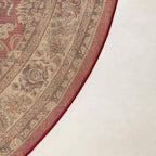Unique Loom Sialk Hill Collection Area Rug - Washington (3' 3" Round Burgundy/Cream)