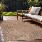 Beverly Rug Indoor Outdoor Rug 6x9, Washable Outside Carpet for Patio, Deck, Porch, Solid Modern Area Rug, Water Resistant, Jute Beige