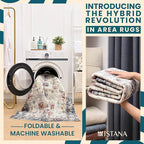 Istana Hallway Runner Rug 2x6 - Multi-Color Kitchen Rugs Non Slip Washable -Silk's Soft Touch Carpet Runner - Stylish Rug for Home