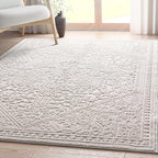 Well Woven Harlow Collection Cloud Medallion Ivory - Modern Tribal Minimalist 2x7 Runner Rug - Ideal for Hallway & Bedroom - Durable, Stain Resistant & Easy to Clean