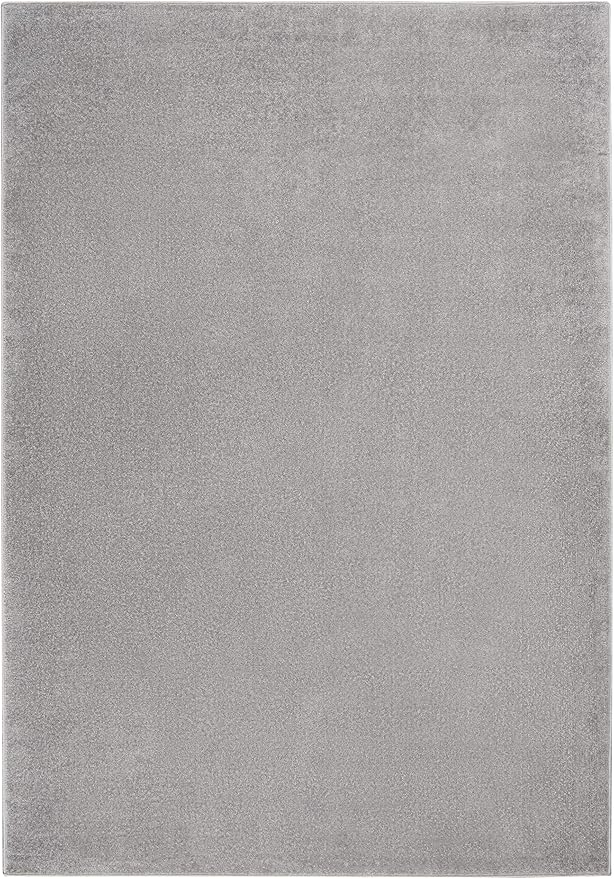 Nourison Home Nourison Essentials Silver Grey 5' x 8' Area Rug - Easy Clean, Non Shedding, Bed Room, Living Room, Dining Room, Kitchen (5' x 8')