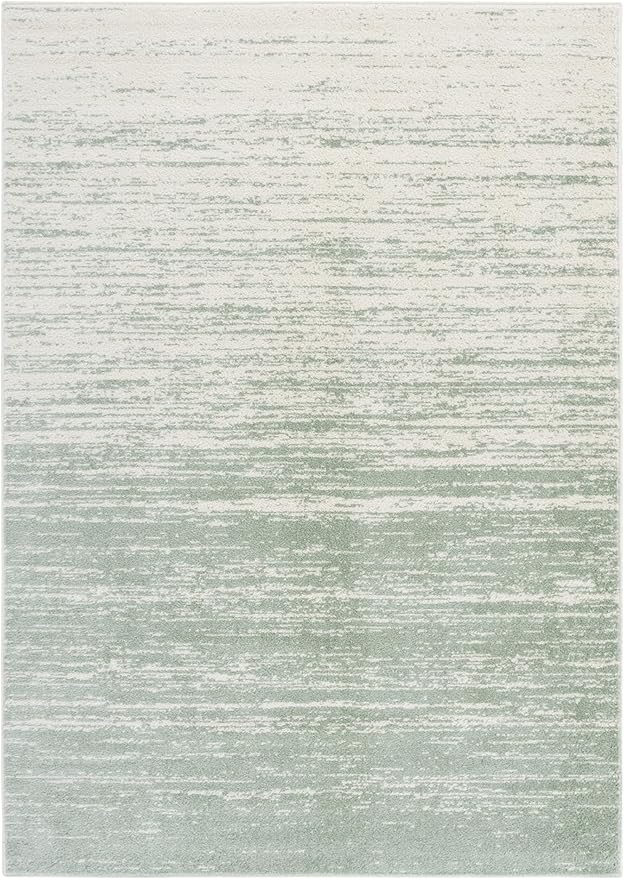 SAFAVIEH Adirondack Collection Area Rug - 5'1" x 7'6", Sage & Ivory, Modern Ombre Design, Non Shedding & Easy to Clean, Ideal for Living Room, Bedroom, Office, Dining Space (ADR113X)