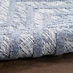 Nourison Home Versatile Denim Blue 9' x 12' Area Rug - Easy Clean, Non Shedding, Bed Room, Living Room, Dining Room, Kitchen (9' x 12')