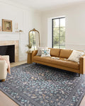 Loloi Rifle Paper Co. Maison Collection MAO-01 Nightingale Black 2'-6" x 12'-0", .19" Pile Height, Runner Rug