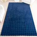 nuLOOM Jeni Navy, 7'6" x 9'6", Solid Faux Rabbit, Fluffy and Cozy, High Traffic, Stain Resistant, Easy Clean, Durable Washable Area Rug for Bedroom, Living Room, Dining, Den, Foyer, Entryway