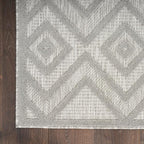 Nourison Home Versatile Silver Grey 6' x 9' Area Rug - Easy Clean, Non Shedding, Bed Room, Living Room, Dining Room, Kitchen (6' x 9')