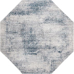 Unique Loom Finsbury Collection Area Rug - Sarah (7' 10" Octagon, Blue/ Ivory)