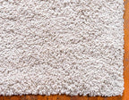 Unique Loom Davos Shag Collection Area Rug - Solid (4' 1" x 6' 1" Rectangle, Linen)