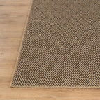 Easy Jute Rugs 2x7 Herringbone Natural Color Living Room Indoor Outdoor Runner Rug for Patio and Kitchen Rug High Traffic Washable Easy to Clean Solid Boho Woven Design Carpet (2 x 7)