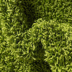 Unique Loom Solid Shag Collection Area Rug (6' 1" Round, Grass Green)
