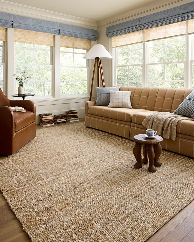 Loloi Chris Loves Julia Judy Collection JUD-01 Natural/Cream 2'-6" x 7'-6" Runner Rug