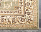 Unique Loom Versailles Collection Traditional Classic Medallion Floral Motif Area Rug (9' 0 x 12' 0 Rectangular, Green/ Ivory)