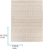 Livabliss Hapsburg Moroccan Shag Area Rug, 7'10" x 10'2, Beige