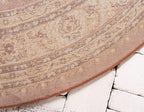 Unique Loom Voyage Collection Traditional Oriental Classic Intricate Design Area Rug (6' 0 x 6' 0 Round, Terracotta/Ivory)