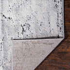 Rugs.com Leipzig Collection Area Rug – 2X3 Grey Low-Pile Rug Perfect for Entryways, Kitchens, Breakfast Nooks, Accent Pieces