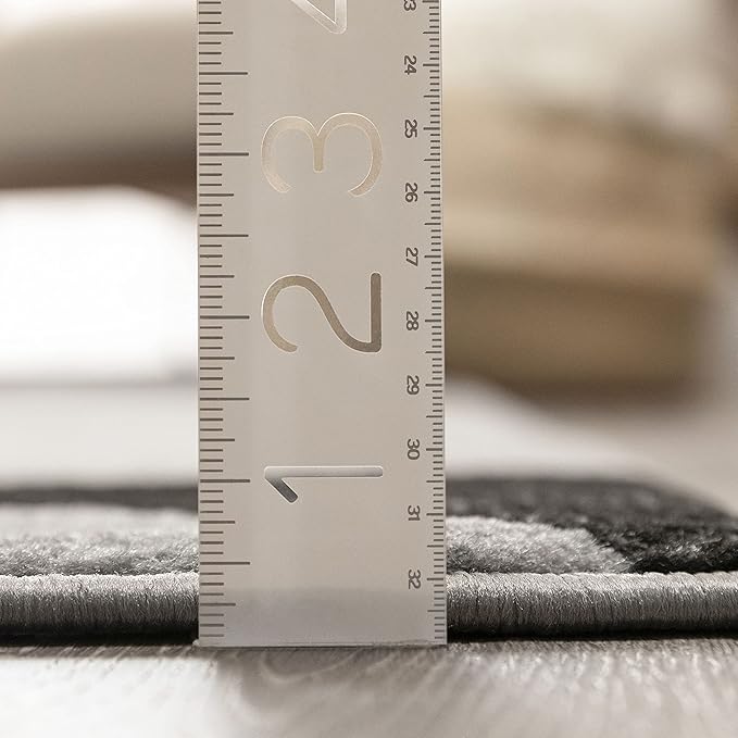 Well Woven Dulcet Bingo Grey Modern Geometric 2'7" x 3'11" Area Rug