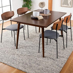 SAFAVIEH Natura Collection Area Rug - 8' Square, Light Grey & Ivory, Handmade Wool Blend, Textured Design, Ideal for Living Room, Bedroom, Dining Space (NAT620G)