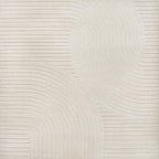 JONATHAN Y Hallie High-Low Curve Ivory/Cream 7x7 Square Indoor/Outdoor Area Rug, Minimalist, Pet Friendly, Non-Shedding, Stain Resistant, Hose-Washable for Backyard, Patio, Porch (SCN100B-7SQ)
