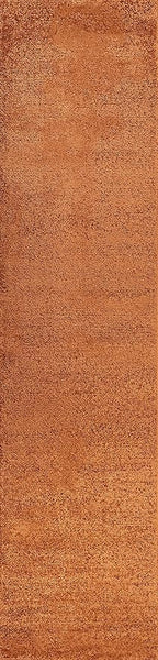 Eyely UES100M-210 Supersoft Haze Solid Low-Pile Indoor Runner Rug Casual;Contemporary;Solid;Traditional, Bedroom, Kitchen, Living Room, Easy-Cleaning, Non-Shedding, 2 X 10, Orange