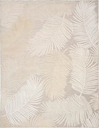 Nourison Home Suncoast Beige 7'10" x 9'10" Area Rug - Easy Clean, Non Shedding, Bed Room, Living Room, Dining Room, Kitchen (8' x 10')