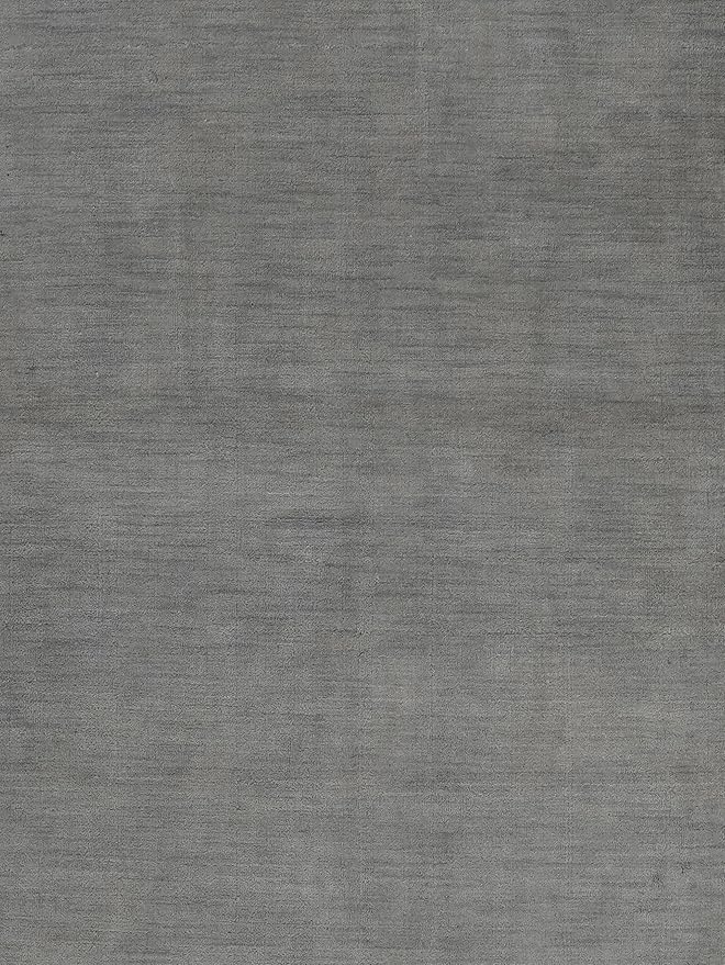 Hand Knotted Loom Wool ECO-Friendly Area Rugs - 8'x8', Octagon, Light Blue Color, Solid Plain Design, High Pile Handmade Anti Skid Area Rugs for Living Room, Bed Room (L00111)