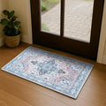 Washable Area Rug, Modern Farmhouse, Vintage, Turkish, Bohemian, Distressed, Oriental, Traditional, Rugs for Living Room, Dining, Bedroom, Office, Entryway, Foyer, (861NT, 2' x 3')