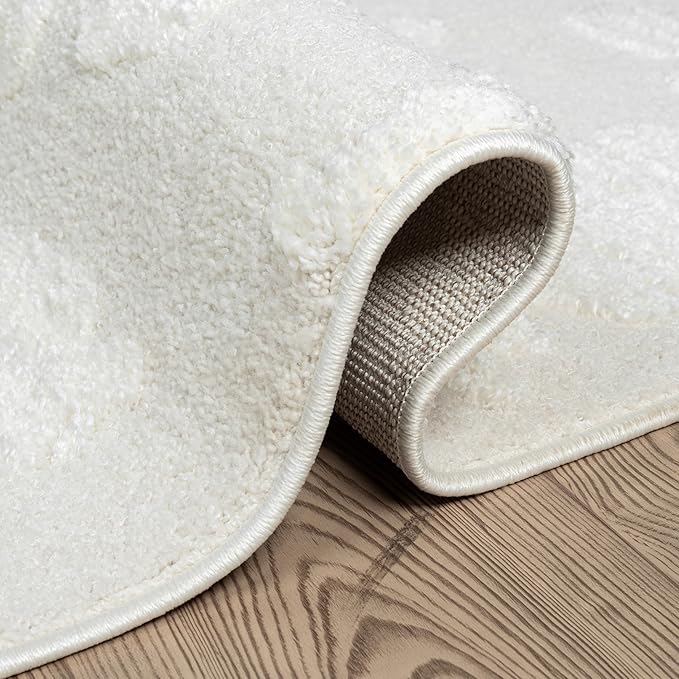 Abani Nomad Cream Area Rug 5' x 8' for Living Room, Bedroom - Abstract Pattern - Durable & Easy to Clean