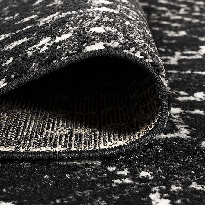 JONATHAN Y Boho Vintage Diamond Black/Ivory Indoor Area Rug 9X12 ft, Moroccan Hype for Living Room, Bedroom, Kitchen, Office, Easy-Cleaning, High Traffic, Pet-Friendly, Non-Shedding (MOH101D-9)