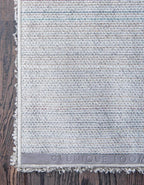 Unique Loom Solid Shag Collection Area Rug (2' x 6' 5" Runner, Cloud Gray)