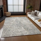 Addison Rugs Chantille ACN591 Ivory 2'6" x 3'10" Indoor Outdoor Area Rug, Easy Clean, Machine Washable, Non Shedding, Bedroom, Living Room, Dining Room, Kitchen, Patio Rug