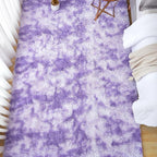 Andency Soft Area Rugs for Living Room Bedroom, 4x6 Fluffy Shaggy Bedside Rug, Non-Slip Large Shag Fuzzy Plush Carpets for Bedroom Kids Dorm Nursery Home Decor Aesthetic, Tie-Dyed Purple