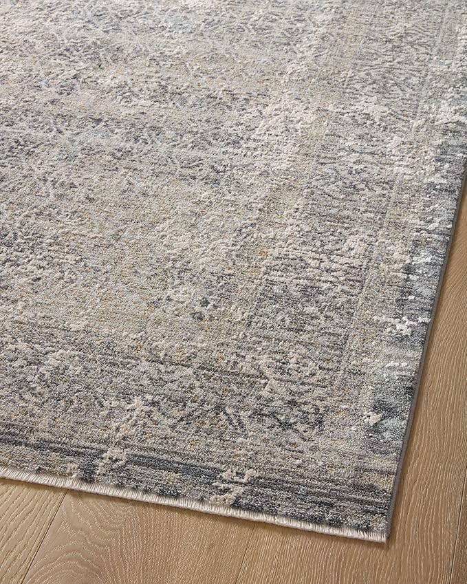 Loloi Amber Lewis Alie Collection ALE-04 Sky/Stone 11'-6'' x 15'-7'', .13'' Pile Height, Area Rug