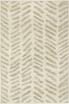 Dash & Albert Rowley Grey Machine Washable Rug, 4 X 6 Feet, Grey Graphic Pattern