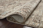 Loloi Magnolia Home by Joanna Gaines Millie Collection MIE-03 Charcoal/Dove 5'-3" x 7'-6", .25" Pile Height, Area Rug