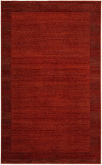 Rugs.com Angelica Collection Rug – 5' x 8' Terracotta Medium Rug Perfect for Bedrooms, Dining Rooms, Living Rooms