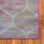 Rugs.com Lattice Frieze Collection Rug – 9' x 12' Multi Medium Rug Perfect for Living Rooms, Large Dining Rooms, Open Floorplans