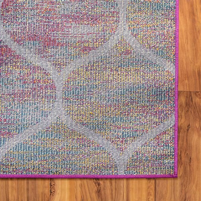 Rugs.com Lattice Frieze Collection Rug – 9' x 12' Multi Medium Rug Perfect for Living Rooms, Large Dining Rooms, Open Floorplans