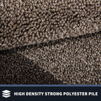 PURRUGS Dirt Trapping Door Mat 24" x 70", Non-Slip/Skid Machine Washable Entryway Rug, Shoes Scraper, Throw Rug, Super Absorbent Area Rug for Muddy Wet Shoes and Paws, Grayish Brown & Coffee