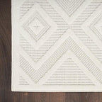 Nourison Home Versatile Ivory White 2'2" x 10' Area Rug - Easy Clean, Non Shedding, Bed Room, Living Room, Dining Room, Kitchen (10' Runner)